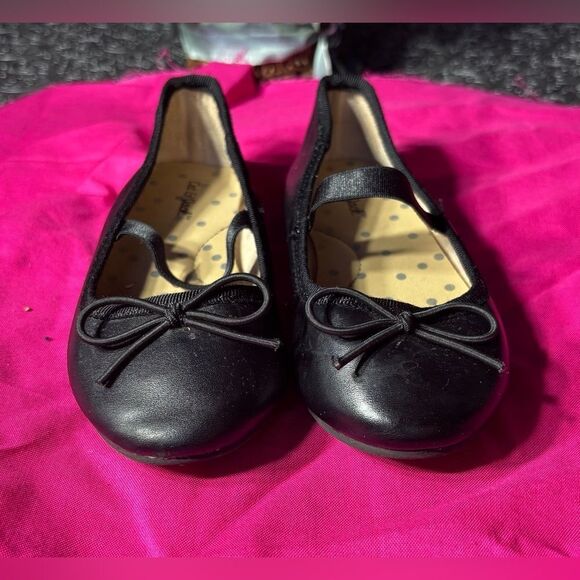 Cat & Jack Black Ballet Slippers EPC Size 8 Excellent Preloved Condition - Picture 1 of 7